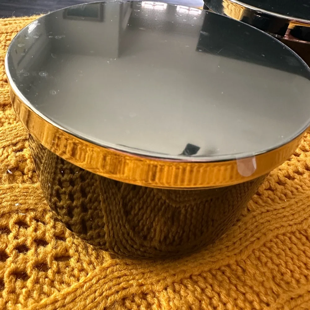 Z Gallerie Sleek Black and Gold Decorative Containers